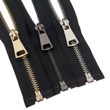 5#double sliders custom metal bag zippers in qingdao